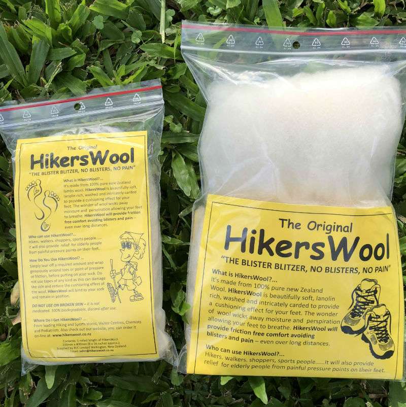 2 Bags of Hiker's Wool, a big and a small bag.